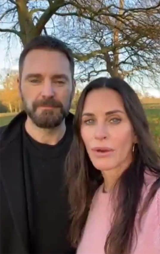 Courteney Cox y su prometido, Johnny McDaid