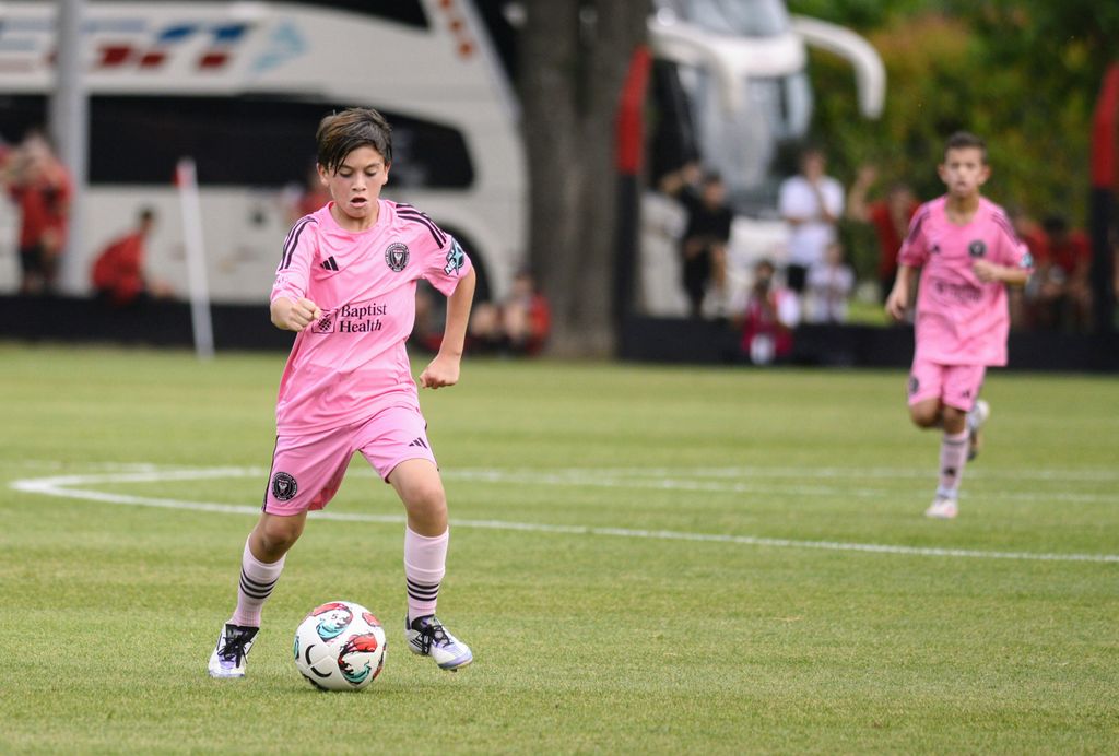 Thiago Messi jugó su primer partido de fútbol en Argentina, representando al Inter Miami