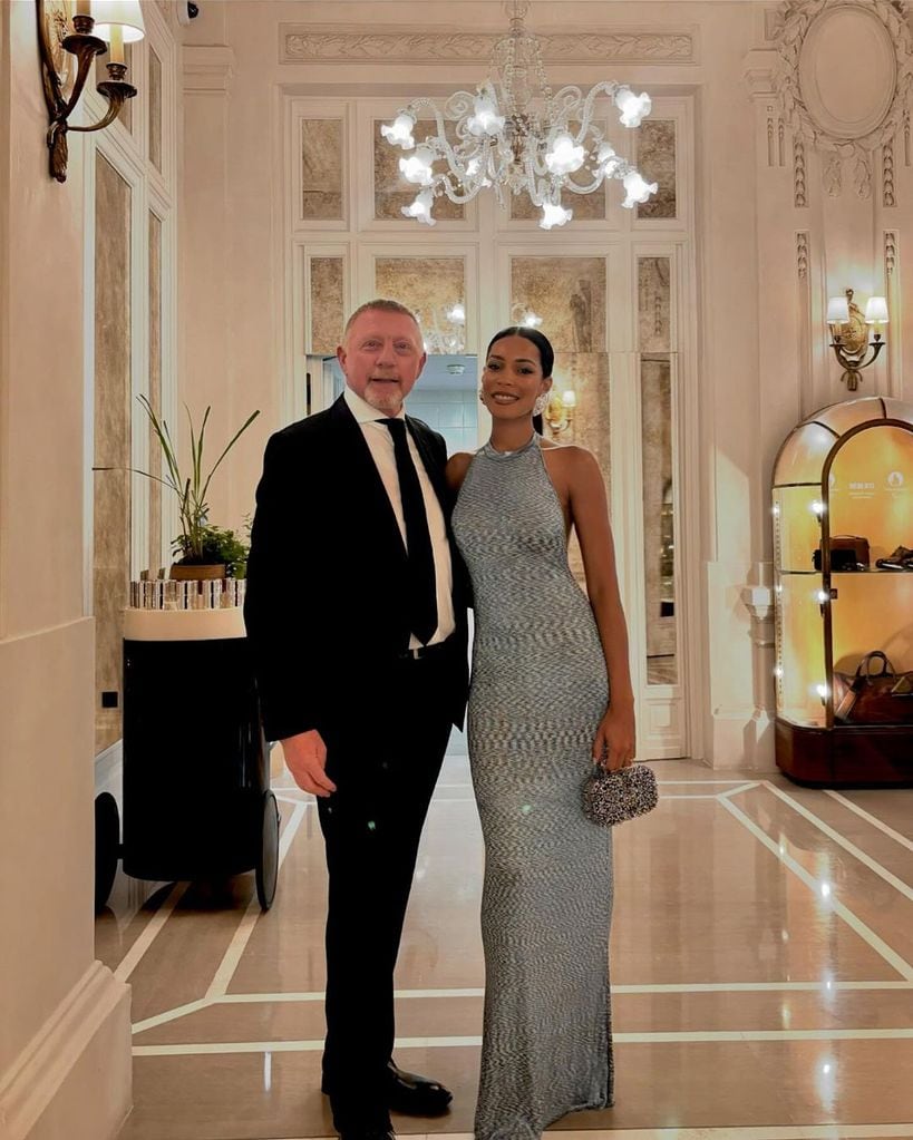 Boris Becker junto a su prometida, Lilian de Carvalho