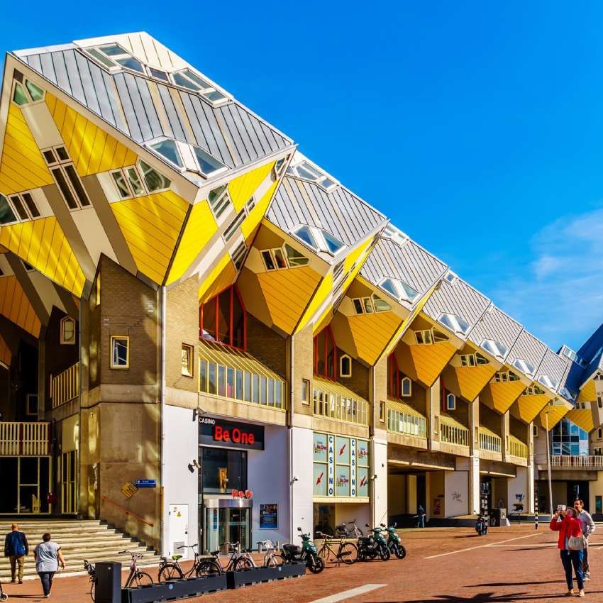 casas cubicas del arquitecto holand s piert blom en la ciudad de rotterdam