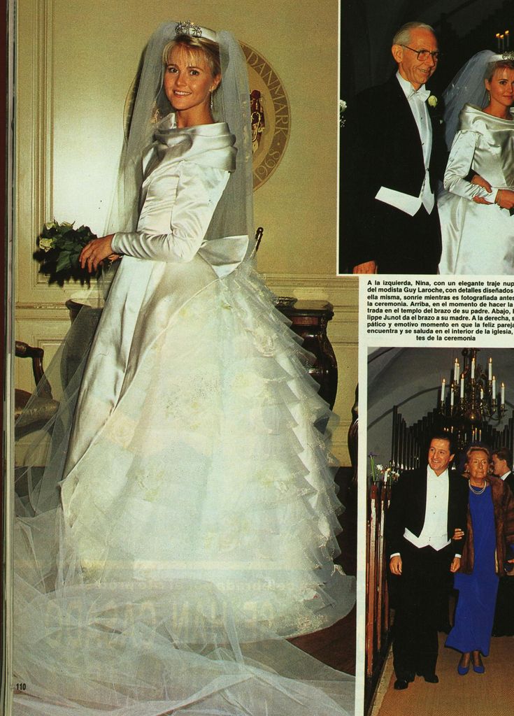 Boda de Philippe Junot con Nina Wendelboe-Larsen en ¡HOLA! 1987