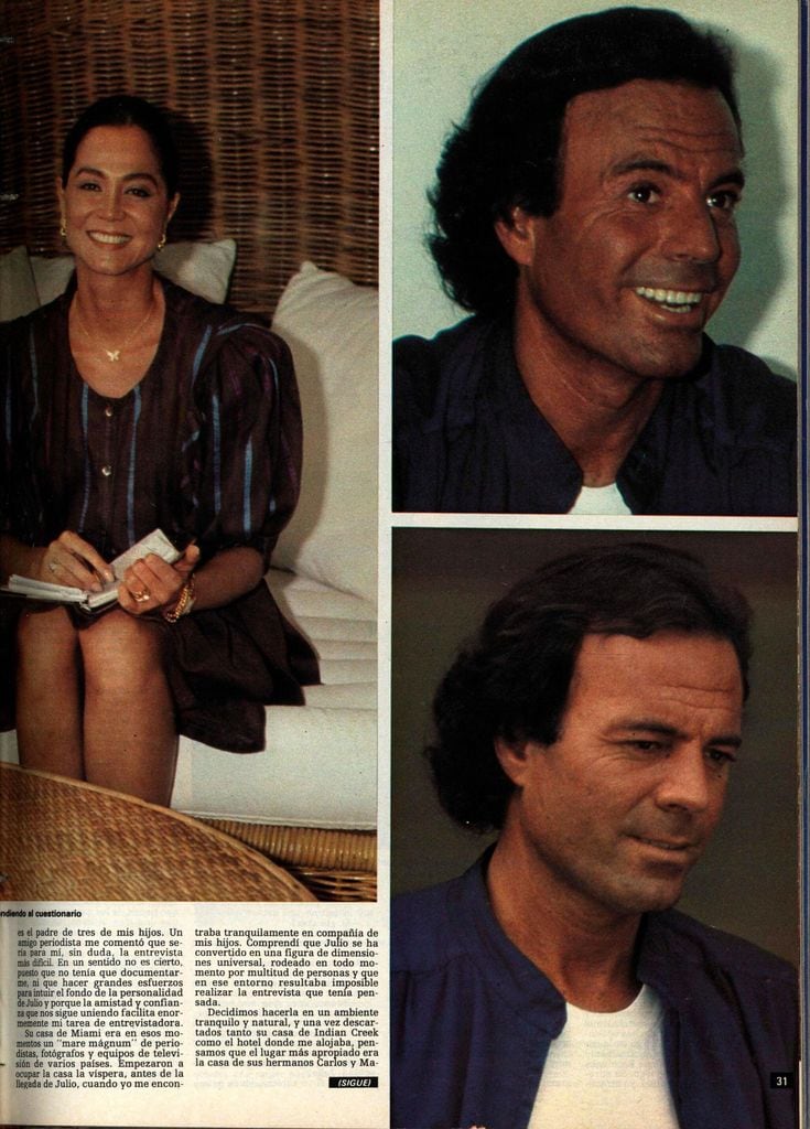 Entrevista Isabel Preysler a Julio Iglesias