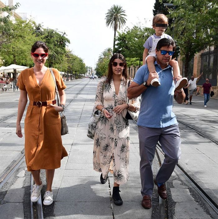 Francisco Rivera con su familia