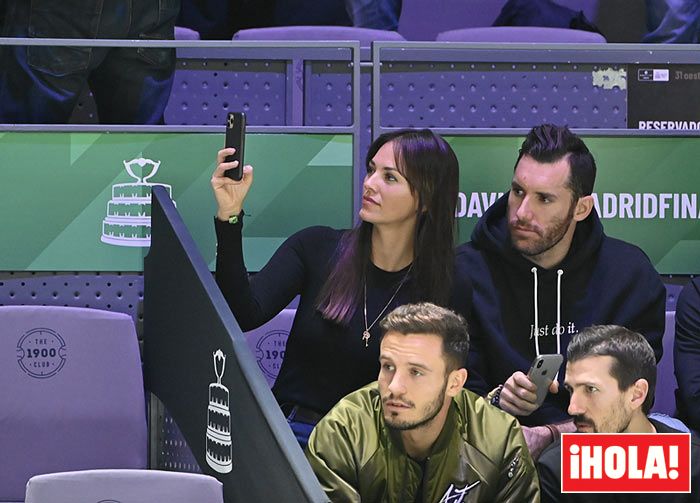 Carles Puyol y Vanesa Lorenzo, Helen y Rudy... tarde de parejas en la Copa Davis