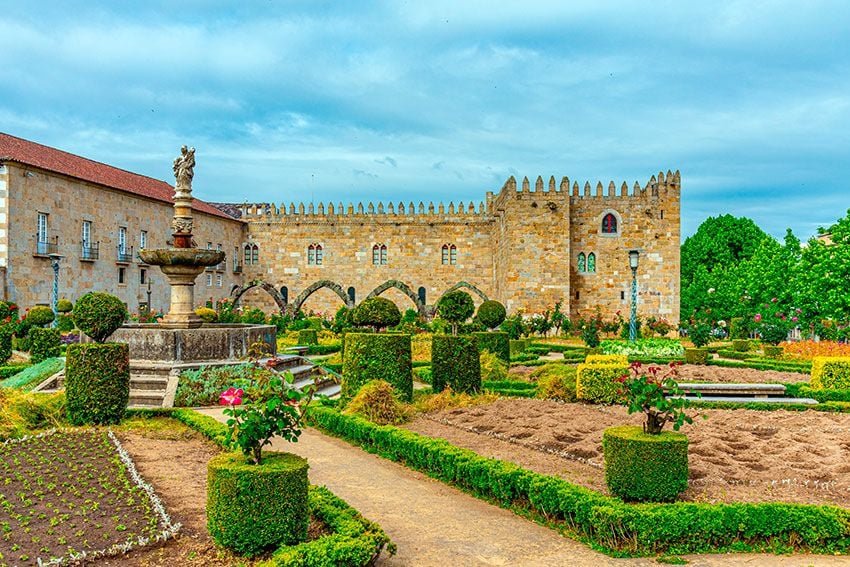 Braga, Portugal, jardines de Santa Bárbara