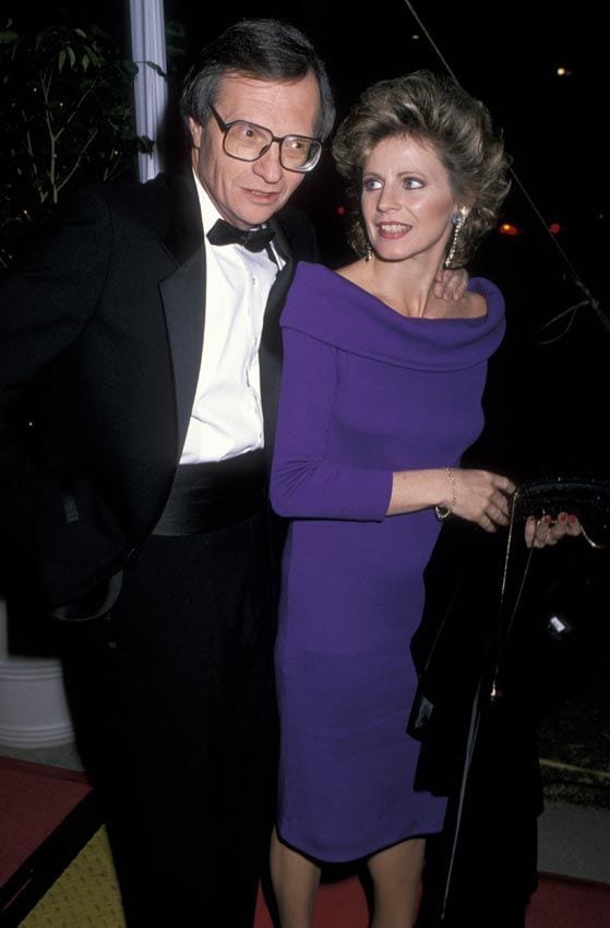 Larry King y a Sharon Lepore, su quinta esposa