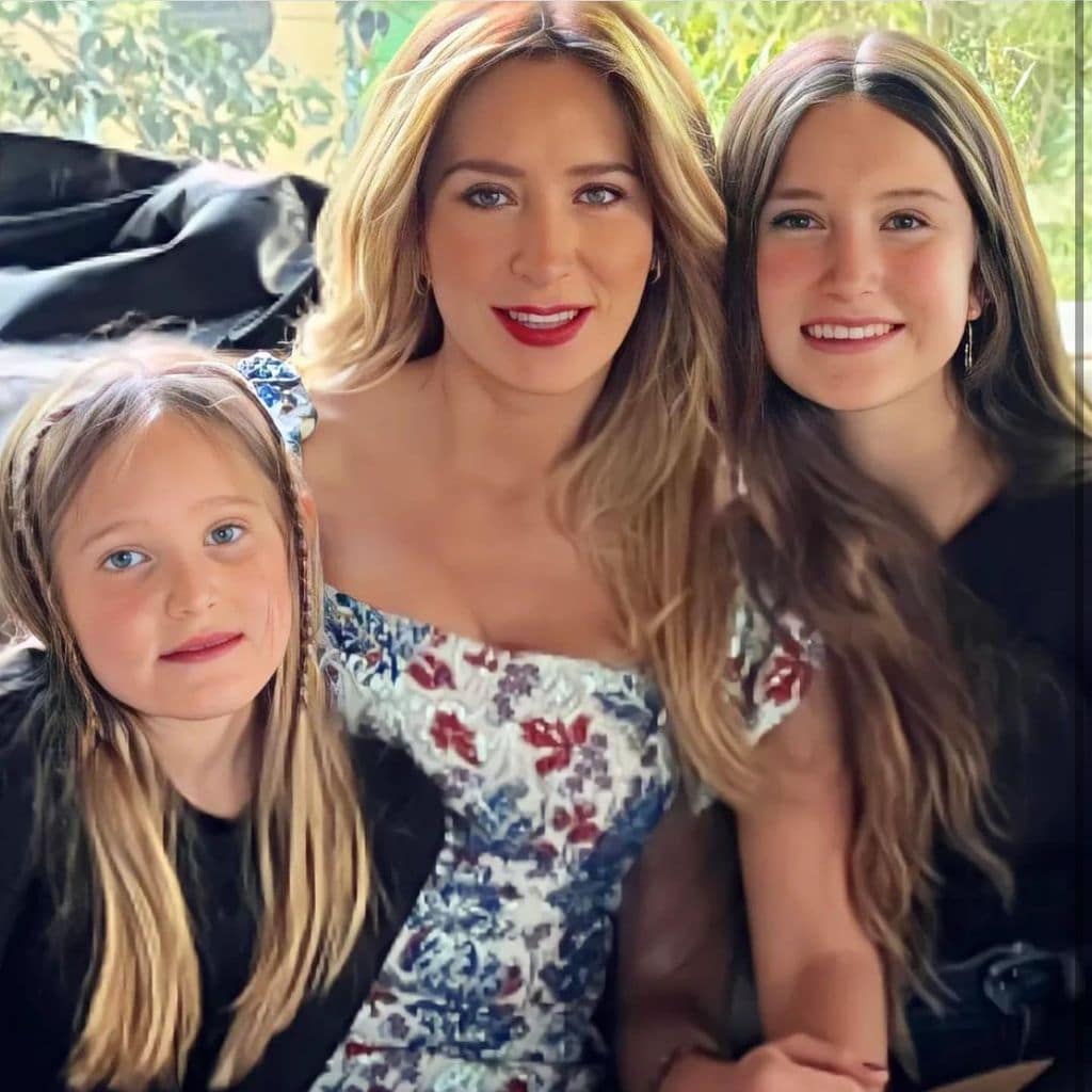 La actriz mexicana Geraldine Bazán y sus hijas Elissa y Miranda