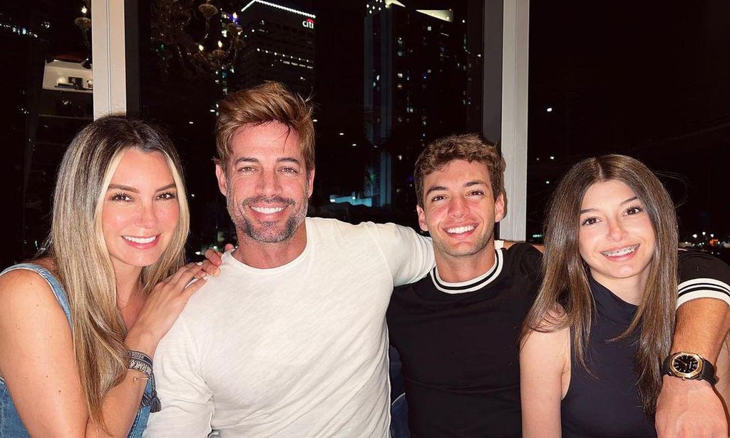 Elizabeth Gutiérrez, William Levy y sus hijos, Christopher y Kailey