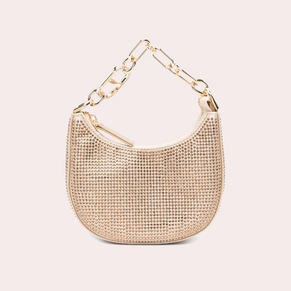 Bolso croissant mini con cristales de Twinset