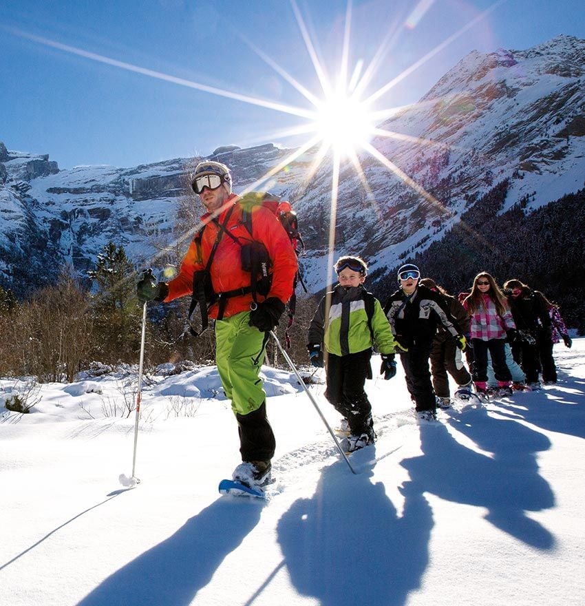 raquetas nieve gavarnie pirineos francia