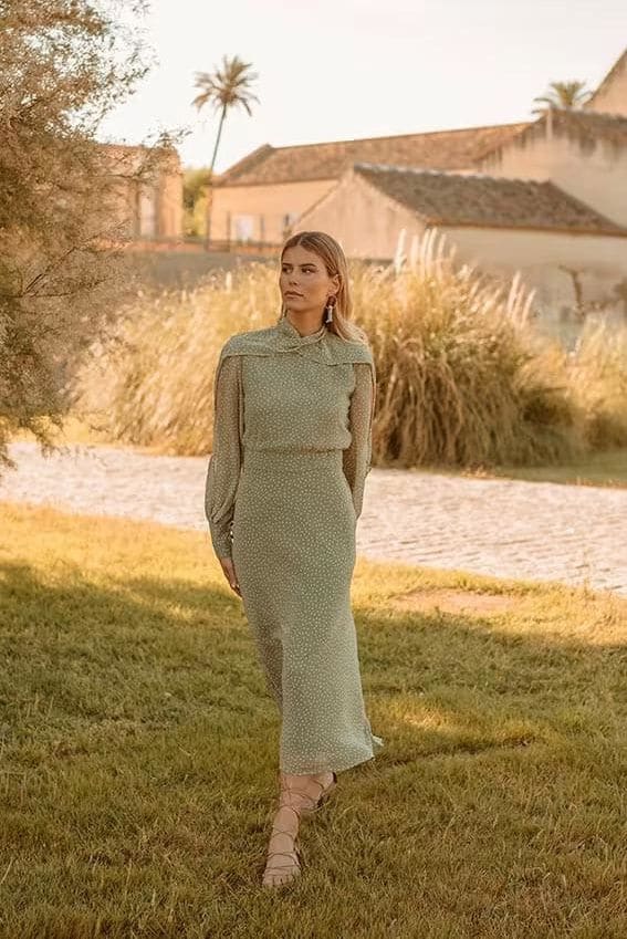 Reina Letizia Vogana vestido lunares