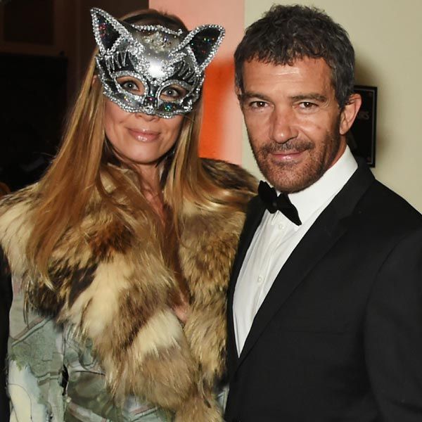 Antonio Banderas y su pareja, Nicole Kimpel, acudieron a la fiesta de cumpleaños de Eva Cavalli que tuvo lugar en el barrio de Mayfair en Londres
