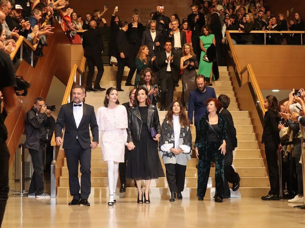 El equipo de Soy Nevenka en el Festival de Cine de San Sebastian