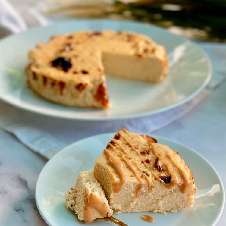 Tarta de queso sin azúcar con cuatro ingredientes