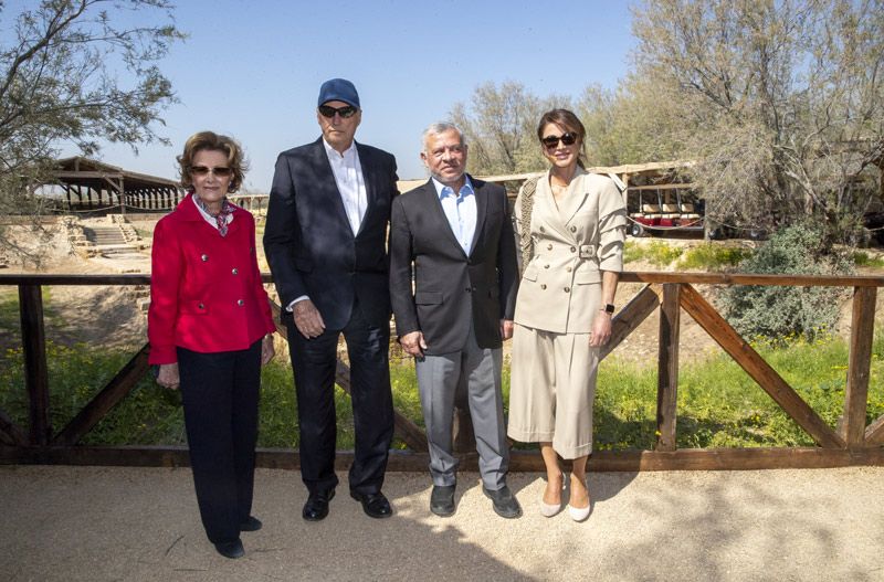 Harald y Sonia de Noruega con Abdalá y Rania de Jordania