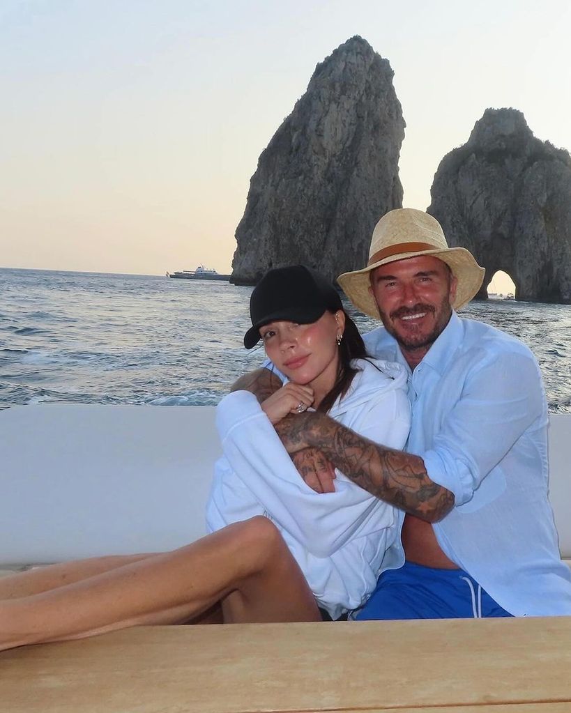 David y Victoria Beckham de vacaciones junto a sus hijos Romeo, Brooklyn y Cruz