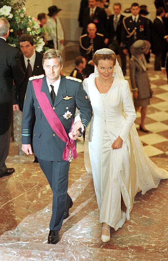 Boda de Matilde y Felipe de Bélgica novia de invierno