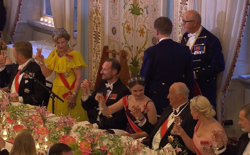 Brindis en el cumpleaños de Ingrid de Noruega