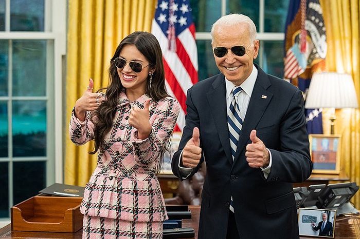 olivia rodrigo y joe biden