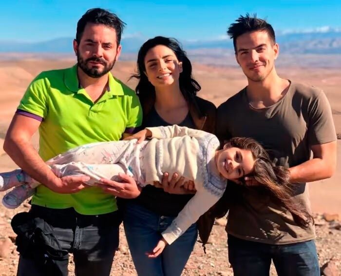 Aitana, Vadhir, Aislinn y José Eduardo Derbez