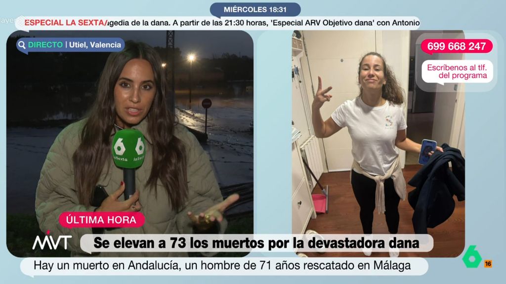 Marina Valdés, reportera de laSexta, celebra haber encontrado 'sana y salva' a su cuñada 