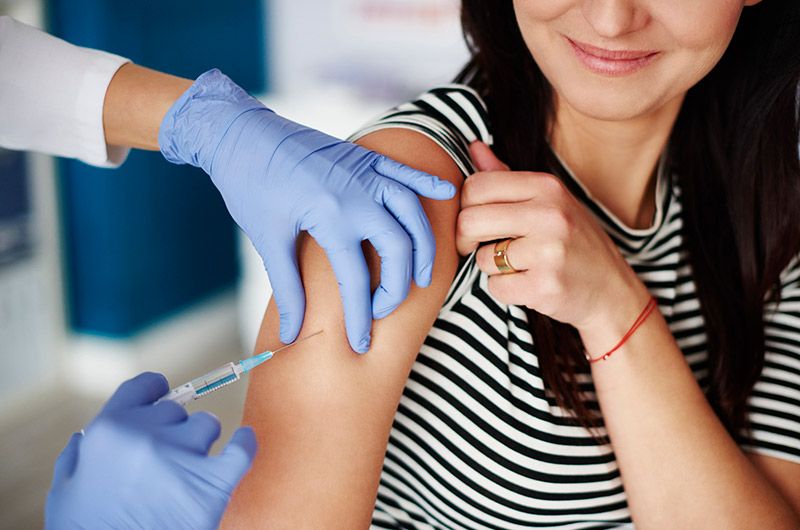 Mujer en el médico