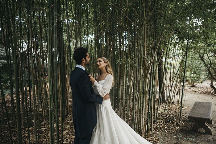 Un vestido de novia sencillo