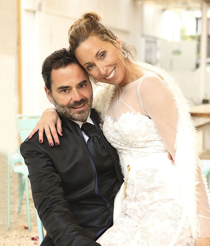 Gemma Mengual en su boda con Enric Martin