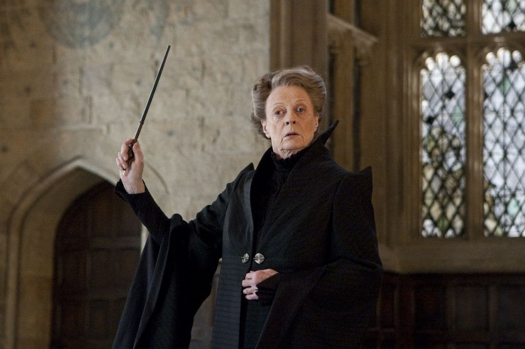 Maggie Smith dio vida a la profesora Minerva McGonagall en 'Harry Potter'.