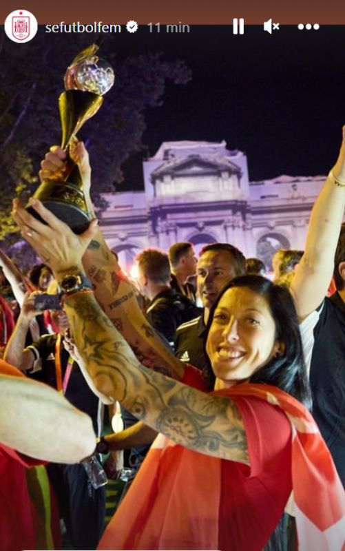 El recorrido de La Roja por las calles de Madrid