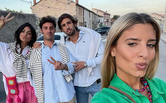 Imagen de Teresa Andrés, Marta Lozano y sus novios 