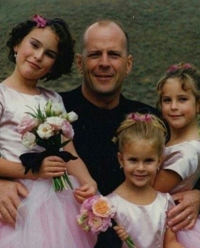 Bruce Willis y las tres hijas que tuvo con Demi Moore