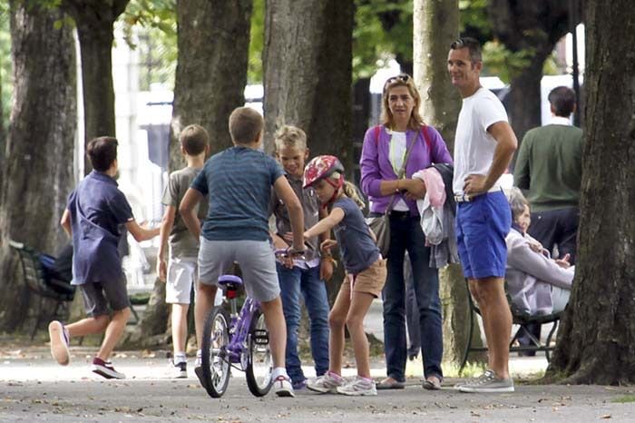 La infanta Cristina, Iñaki Urdangarin y sus hijos