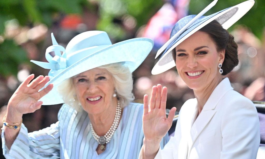 desfile trooping the colour camilla parker y kate middleton