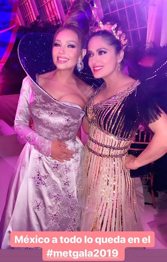 Thalia y Salma Hayek