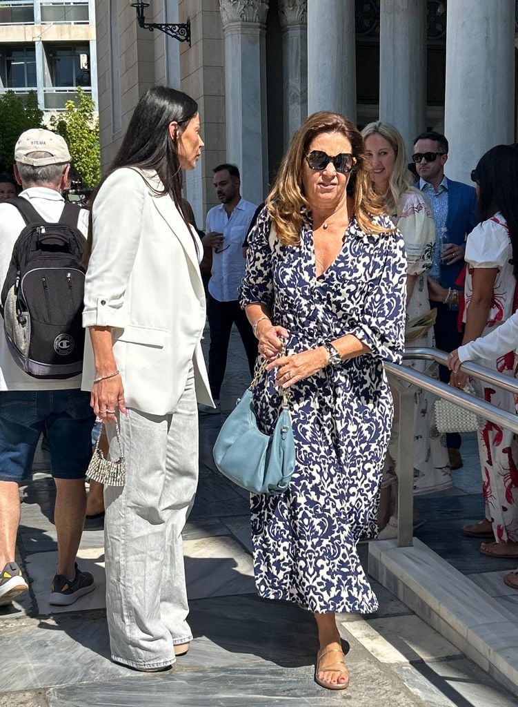 Theodora of Greece and Matthew Kumar finalize the preparations for their royal wedding at the Metropolitan Cathedral of Athens with Alexia of Greece