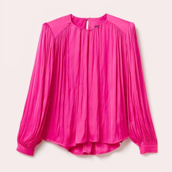 blusa plisada