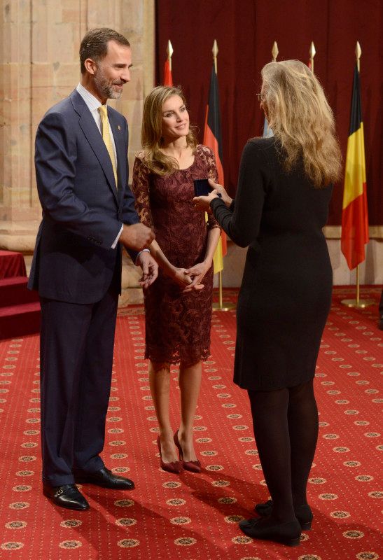 Annie Leibovitz recibiendo el premio Príncipe de Asturias