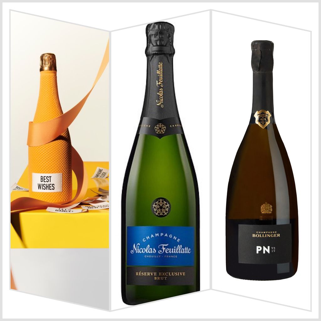 Champagnes: Veuve Cliquot, Champagne Nicolas Feuillatte Réserve Exclusive Brut y Bollinger PN VZ19