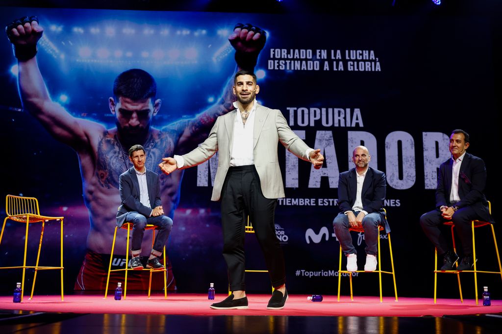 Ilia Topuria during promotion film  Topuria: Matador in Madrid on Wednesday, 03 July 2024.