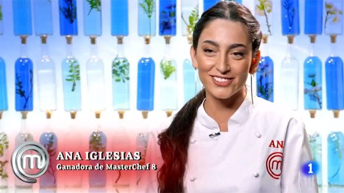 Ana Iglesias, ganadora de MasterChef 8