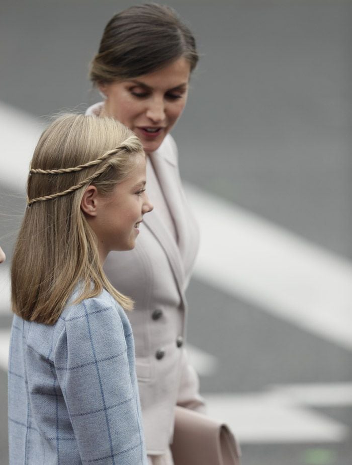 Infanta Sofía y la reina Letizia