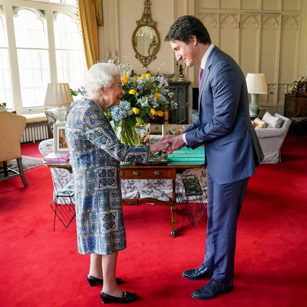Queen Elizabeth met with Canadian Prime Minister Justin Trudeau on March 7