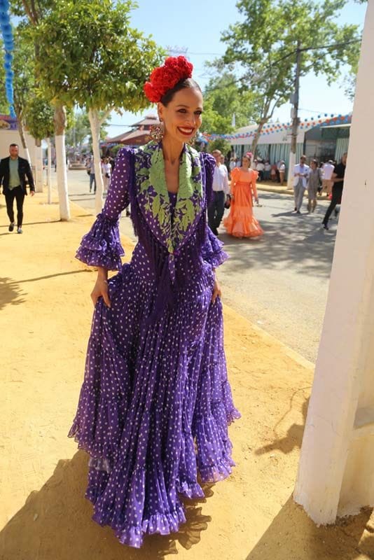 Eva González en la feria de Mairena del Alcor