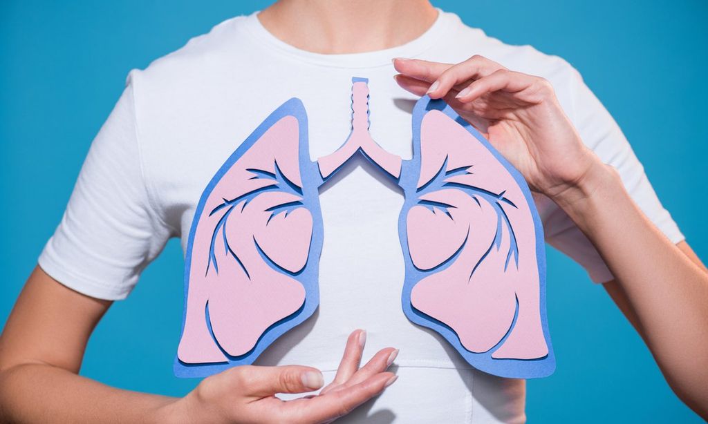 los pulmones de la mujer embarazada