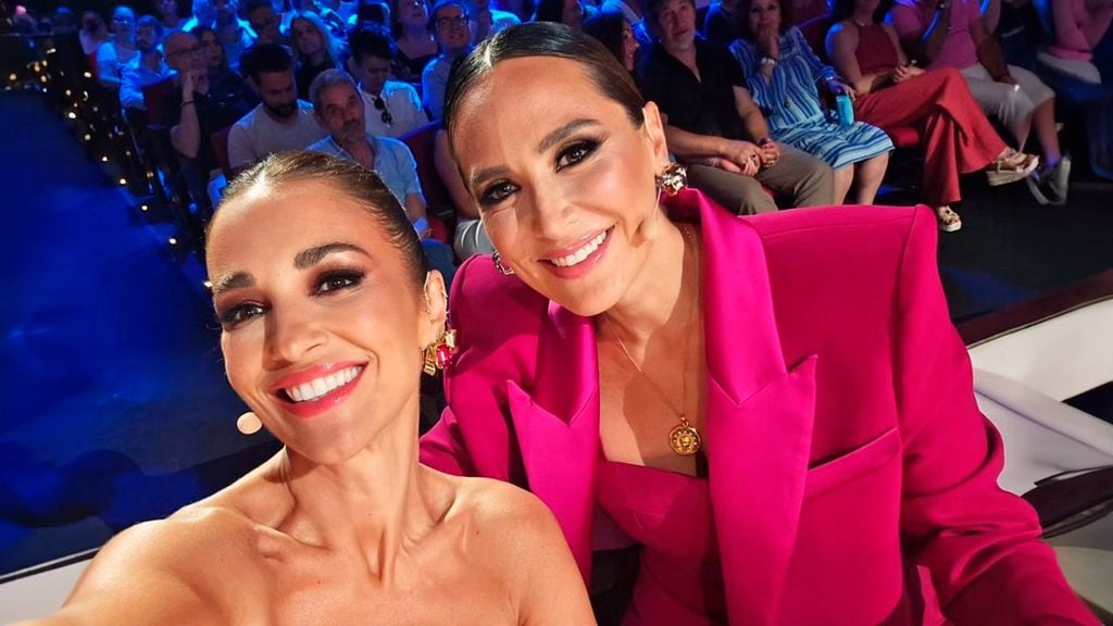 Paula Echevarría y Tamara Falco en Got Talent