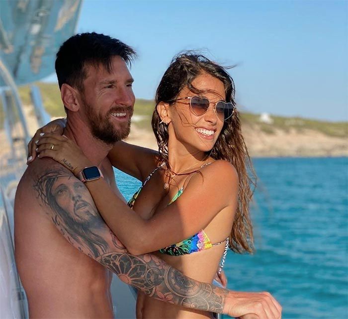 Leo Messi y Antonela Roccuzzo