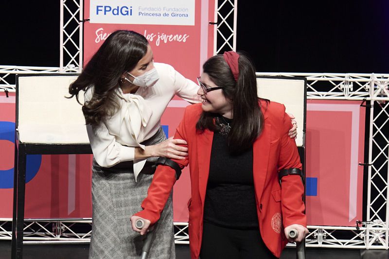 La reina Letizia con Claudia María Tegleb García