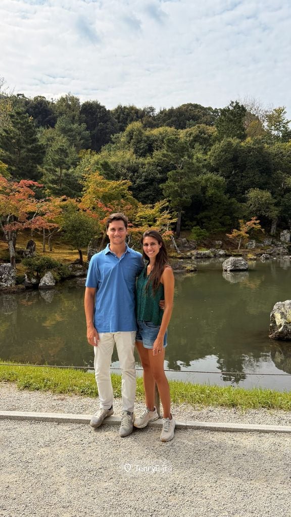 Ana Cristina Portillo y su marido de luna de miel en Japón