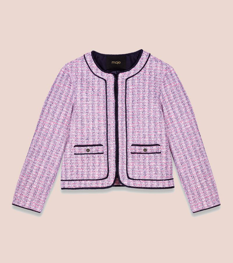 chaqueta maje rosa